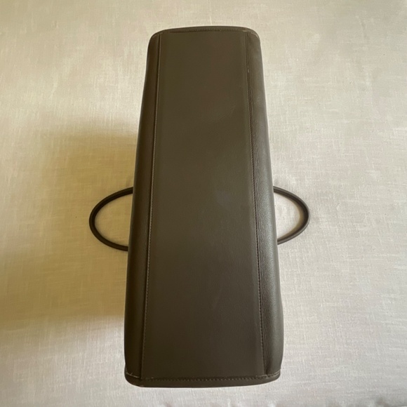 •Lanvin #22115 RARE Baratas Embossed Leather MM Tote Bag Embossed Logo Unisex - Picture 11 of 16